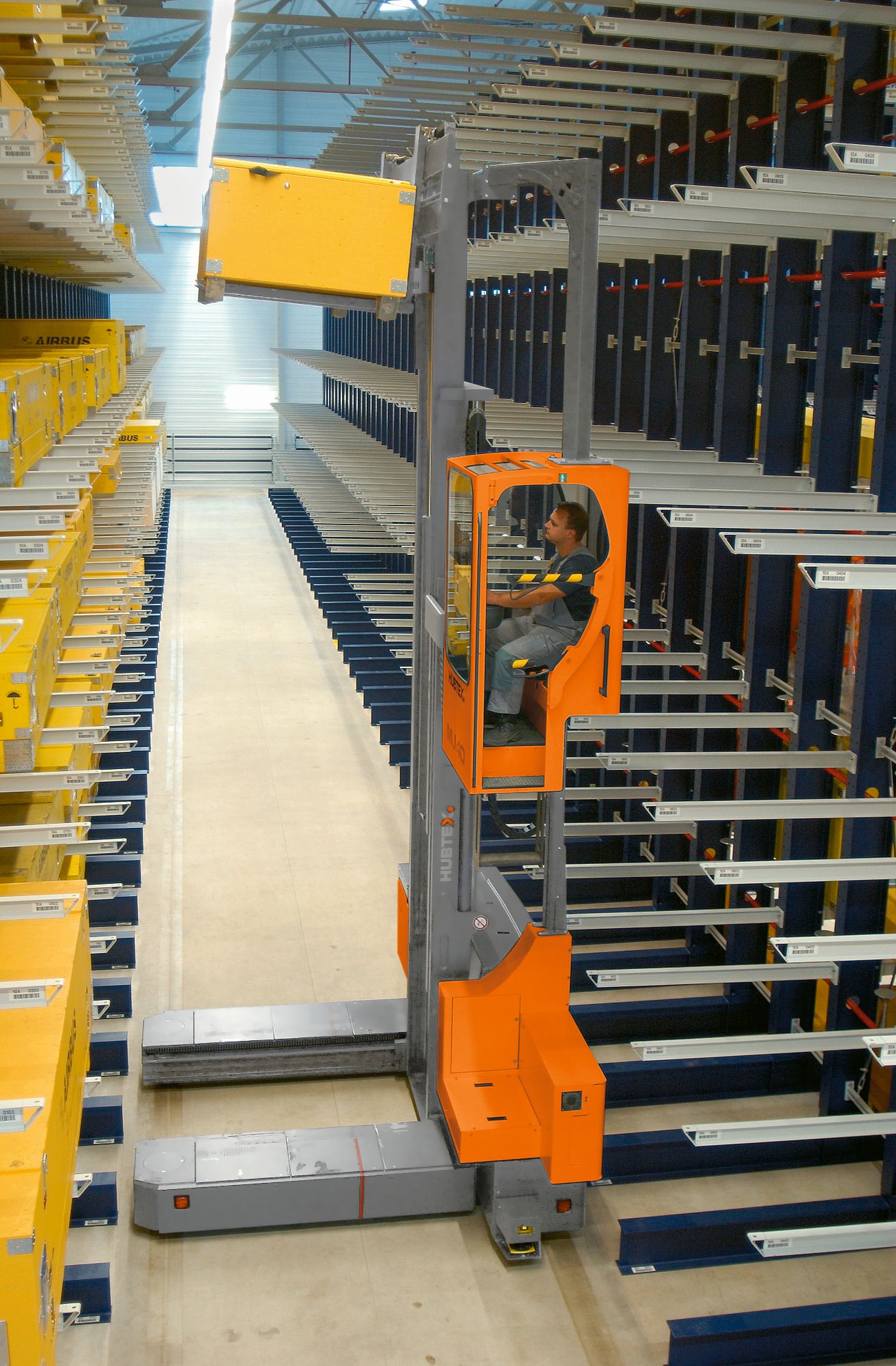 Wire guidance for positioning of the vehicles.