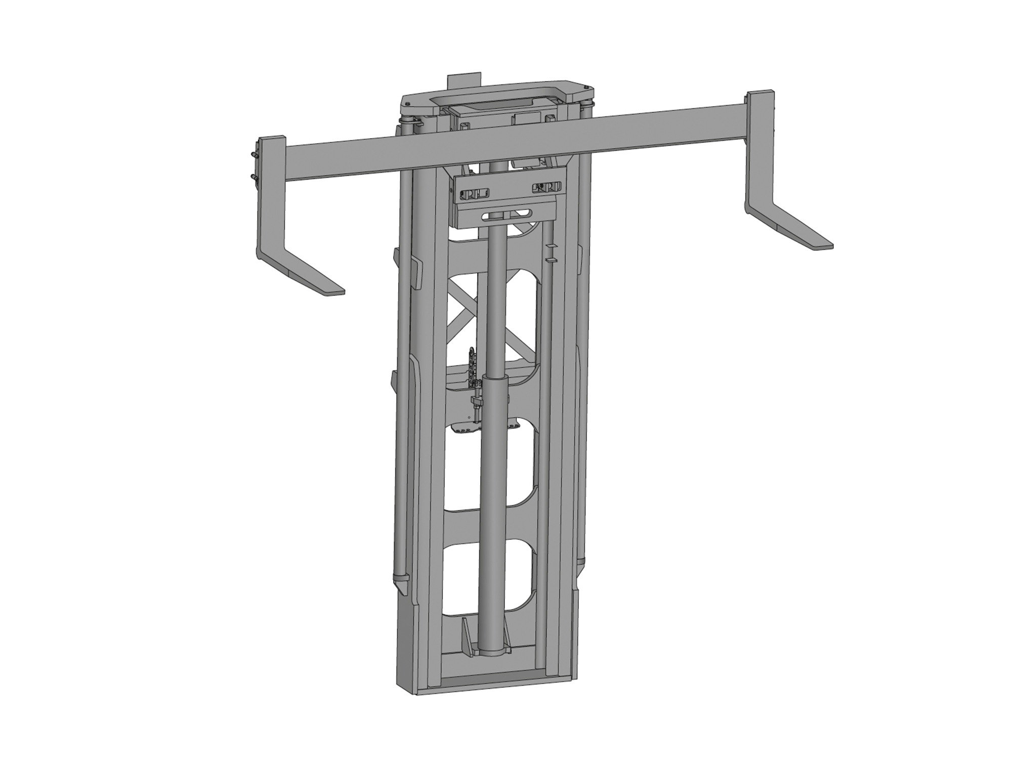 O mastro de elevação extremamente compacto foi desenvolvido exclusivamente para a DQ-X.