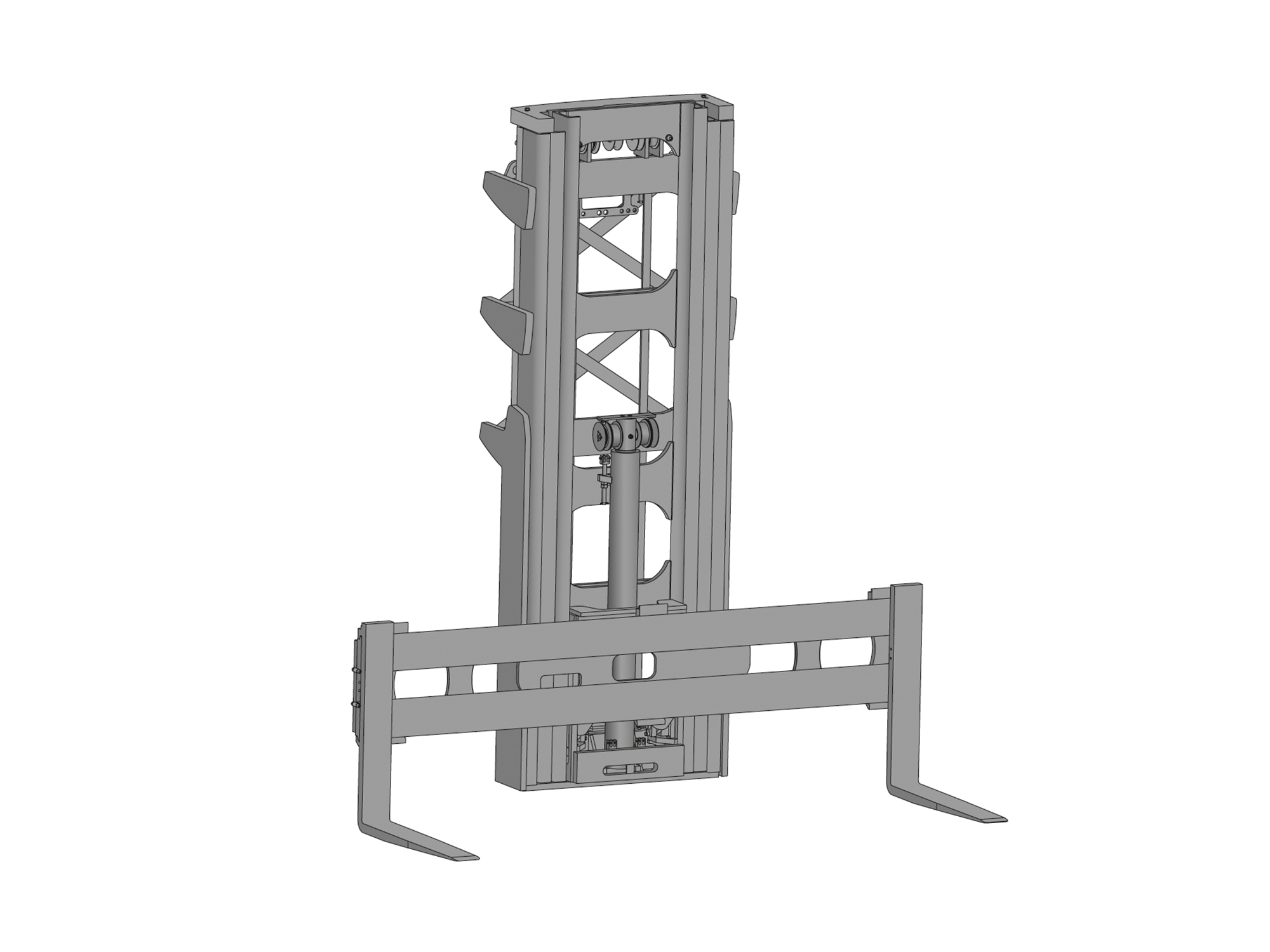 The Triplex mast with our Type III fork carriage