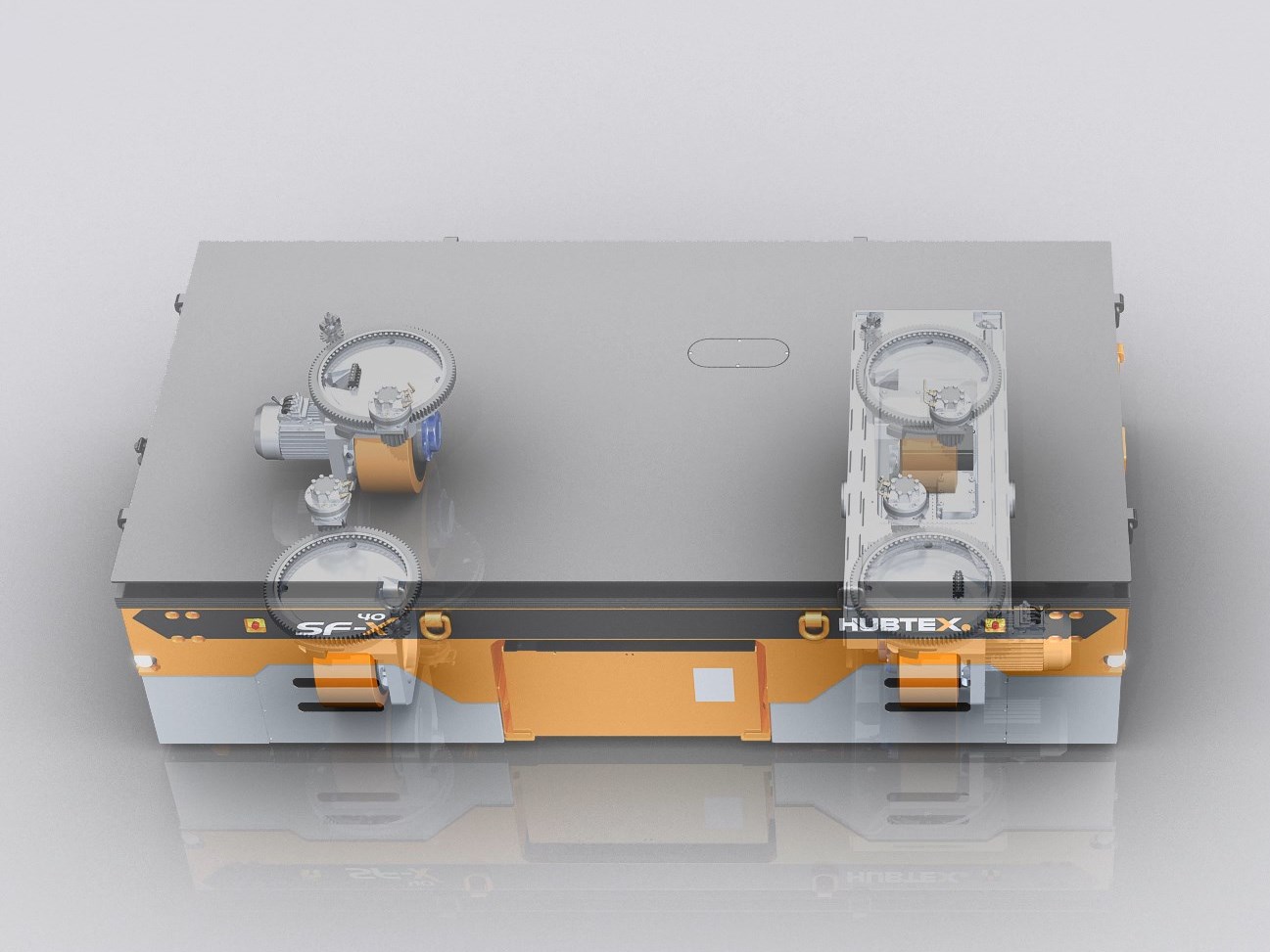 New SFX platform transporter with 2-way steering or multidirectional steering