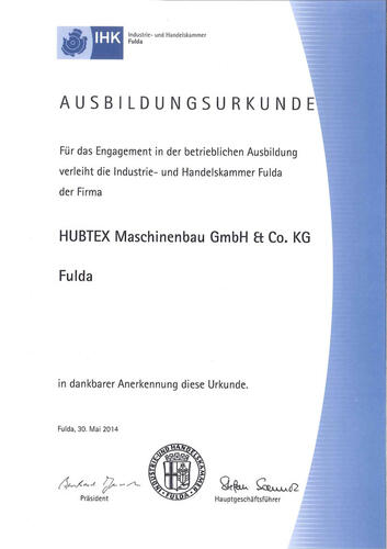 Certificado de Formação da IHK