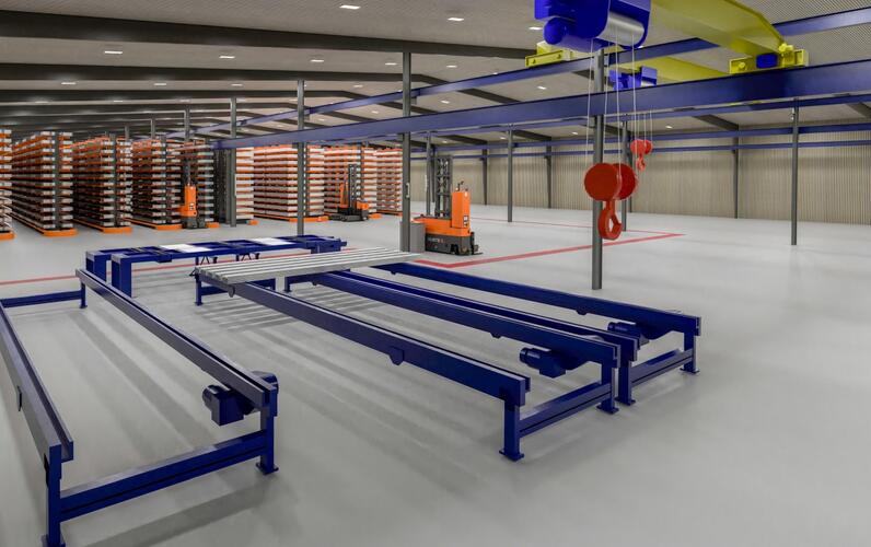 AGV Mehrwegestapler Phoenix mt Stahl Serivce Center