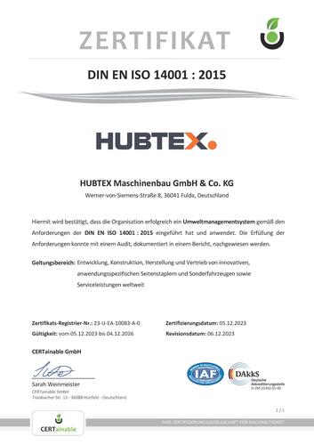 Zertifikat ISO14001 DE