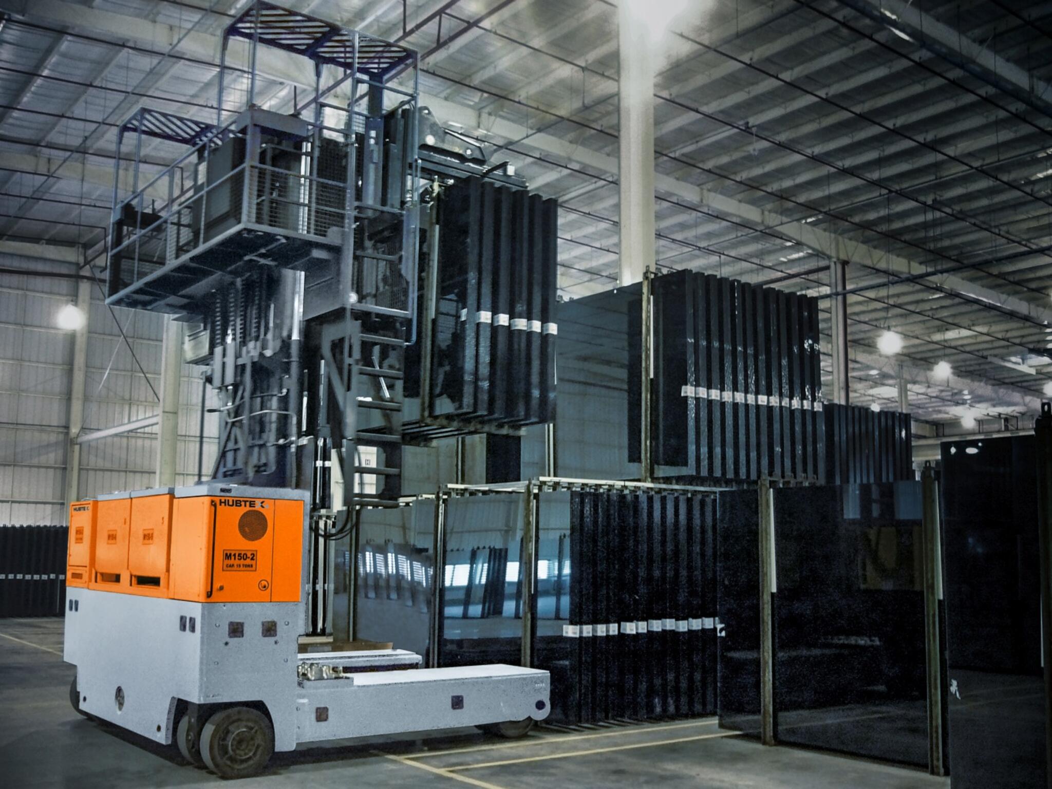 Glastransportsystemen van HUBTEX