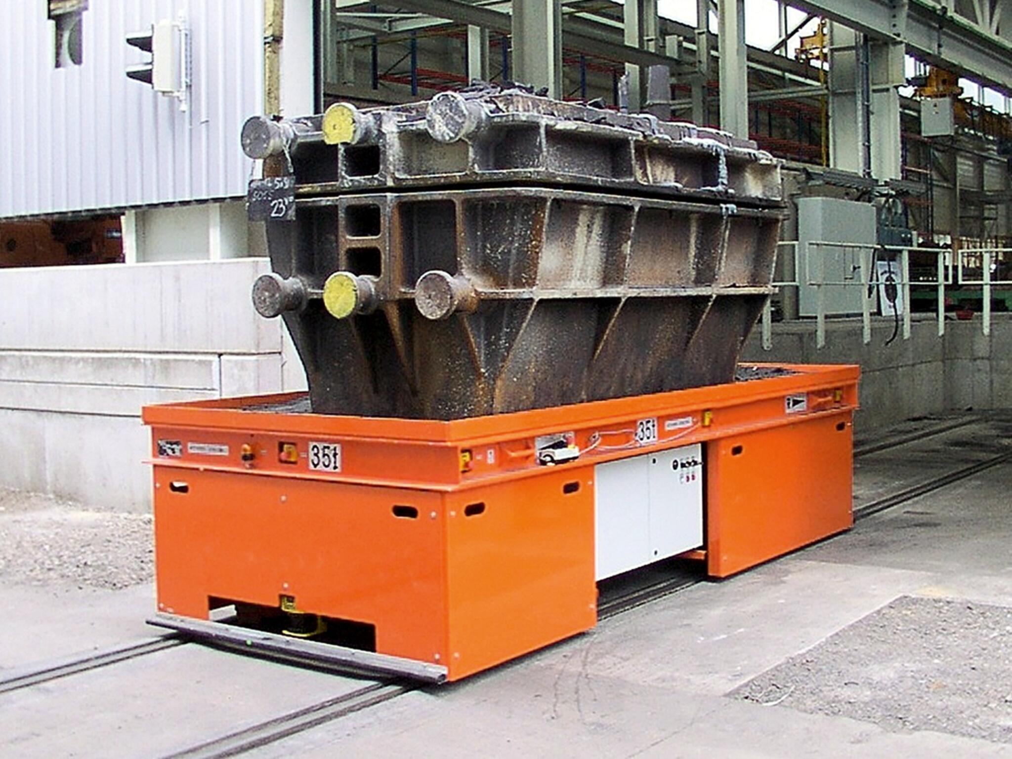 Wagen op sporen van HUBTEX