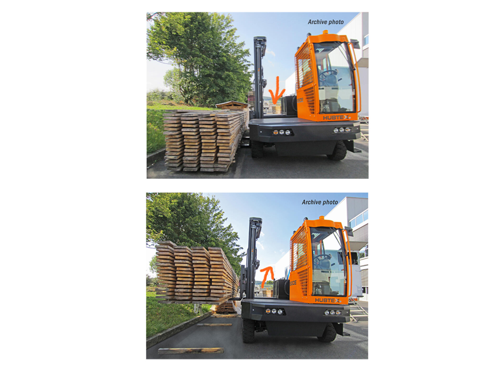 HUBTEX Load Balance System - Geräteneigung